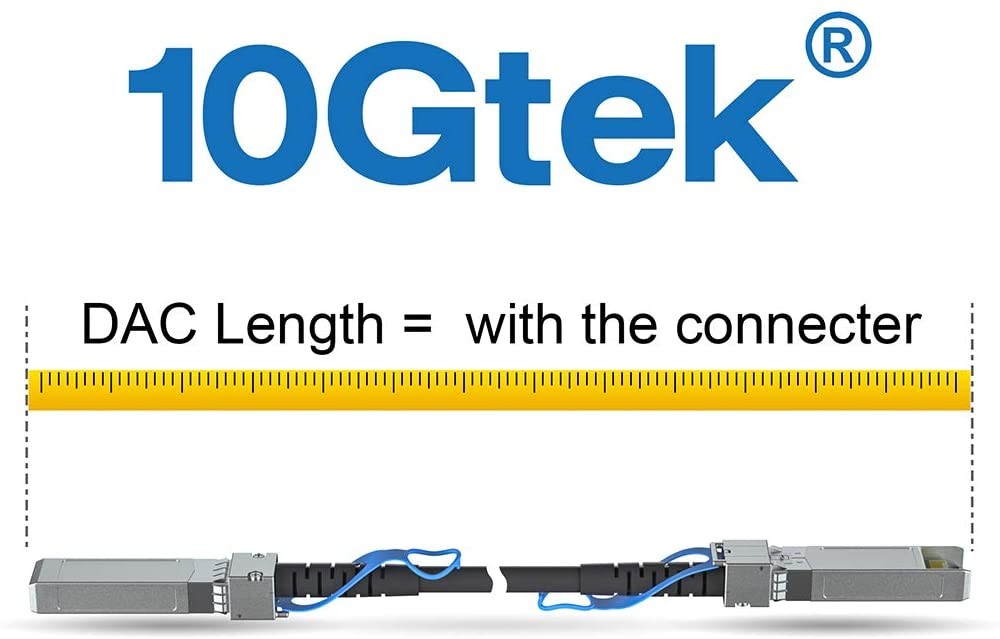 SFP+ DAC Twinax Cable, Passive, Compatible with Cisco SFP-H10GB-CU0.5M, Ubiquiti and More, 0.5 Meter(1.6ft)