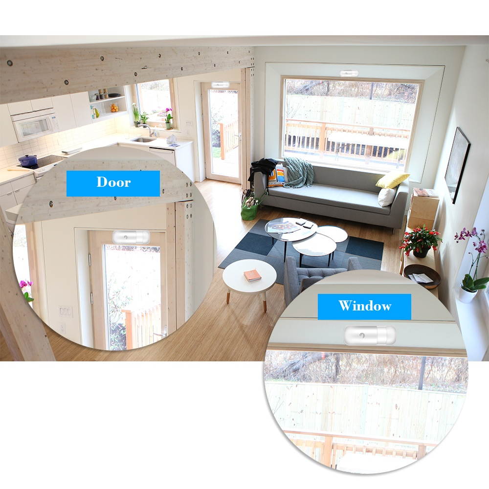 eTiger ES-CD1A Wireless Curtain PIR Motion Detector 433Mhz Window Infrared PIR Sensor for eTiger Home Burglar Security Alarm system S4 S3B V2