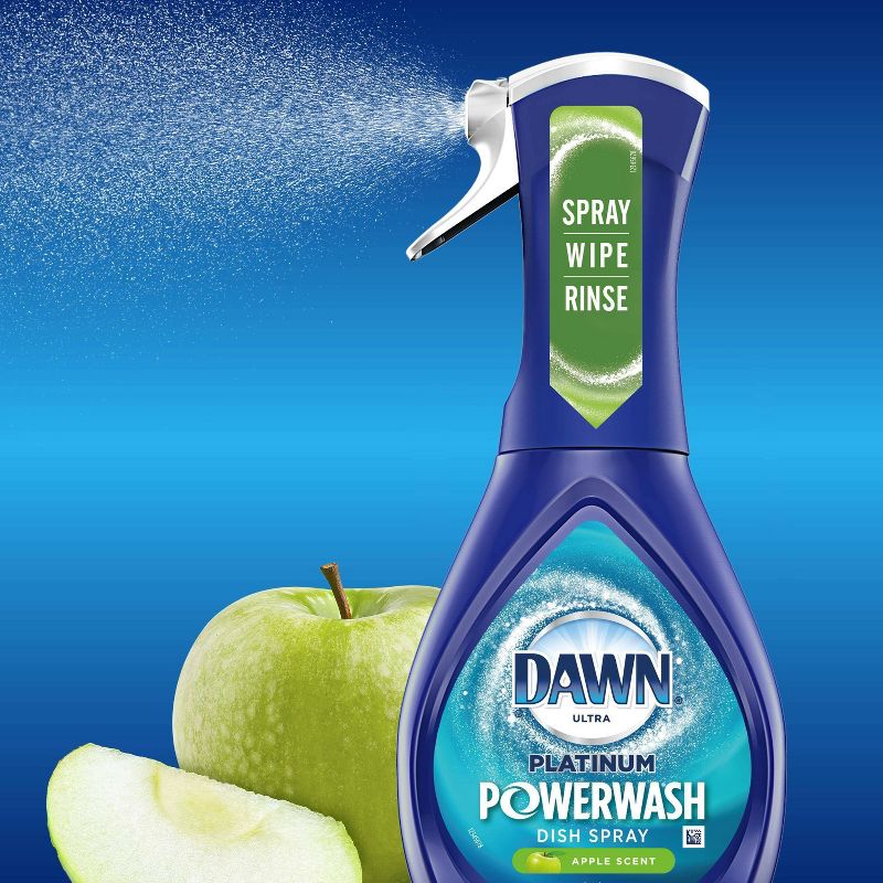 Dawn Platinum Powerwash Dish Spray, Dish Soap, Apple Scent - 16oz