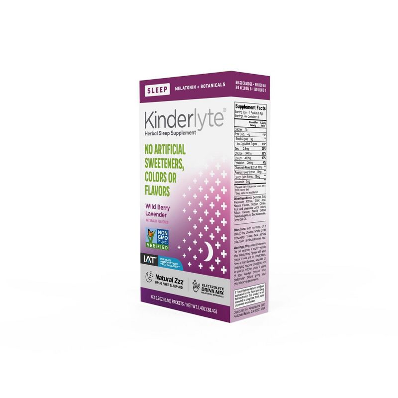 Kinderlyte Electrolyte Plus Sleep - 6ct