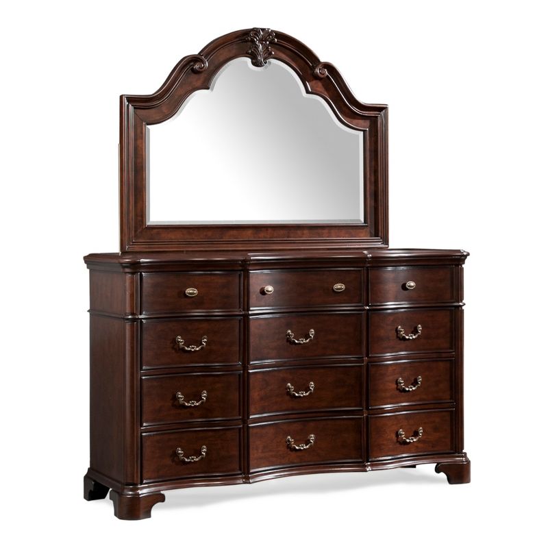 5pc King Tomlyn Storage Bedroom Set Dark Cherry - Picket House Furnishings