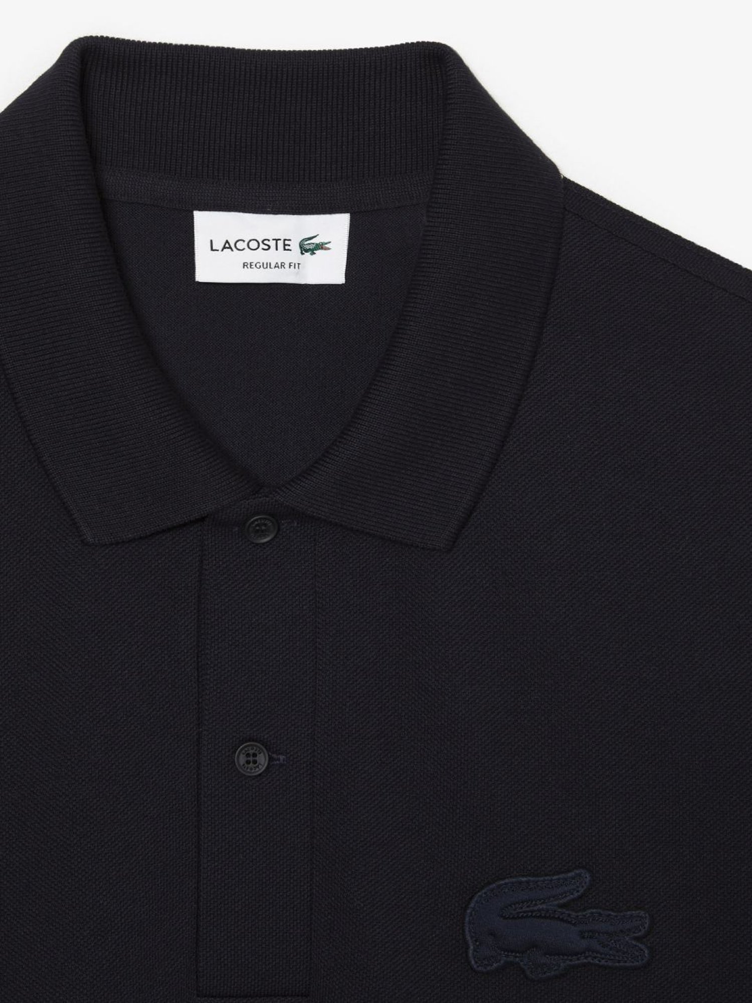 Lacoste Navy Cotton Regular Fit Polo T-Shirt
