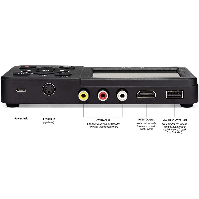 Video to Digital Converter 2.0 (Second Generation) - Record Video from VCR's, VHS Tapes, AV, RCA, Hi8, Camcorder, DVD, Gaming Systems