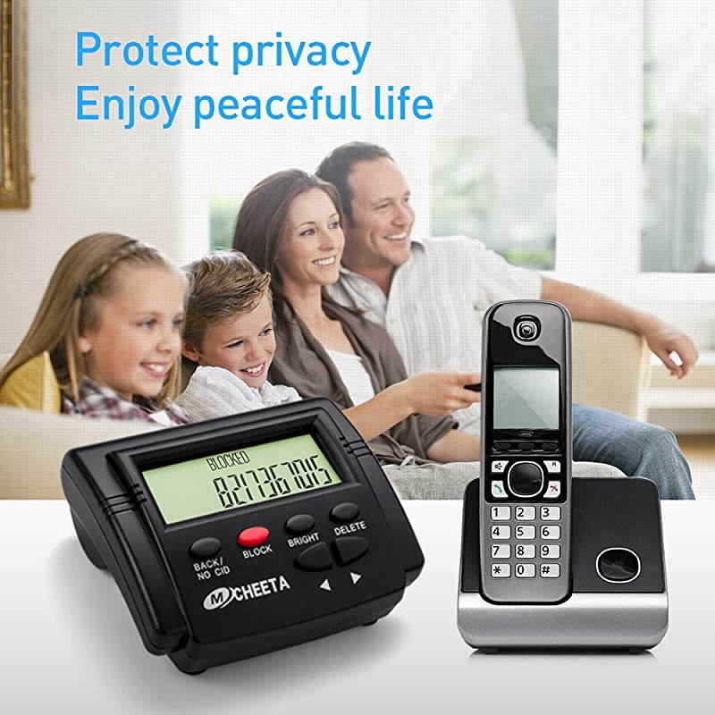 Call Blocker for Landline Phones  V4000 Premium Phones with Call Blocking One Touch Number Block Device Block Unwanted Robocalls and Nuisance Calls