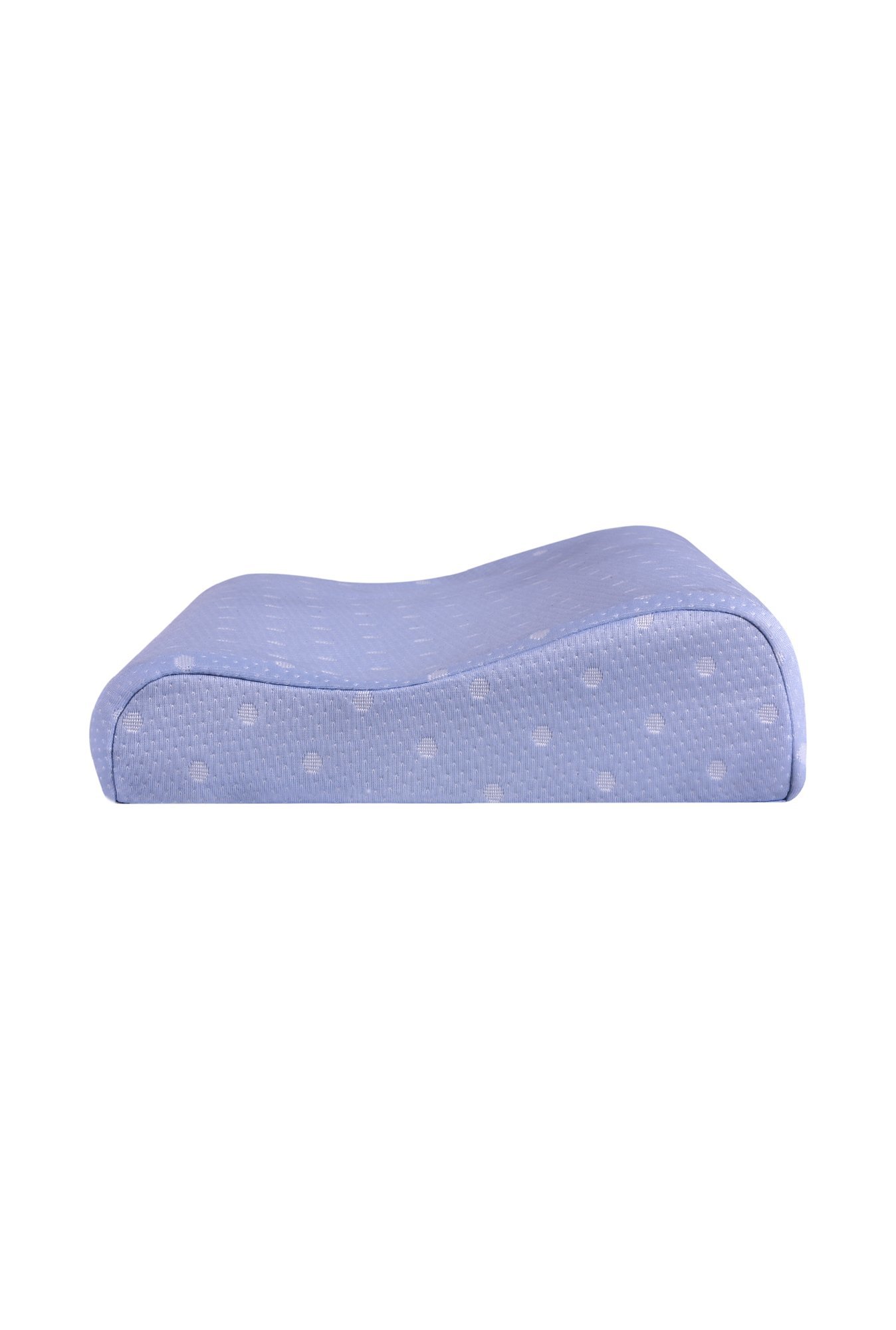The White Willow Blue Woven Foam Contour Pillow - Set of 1