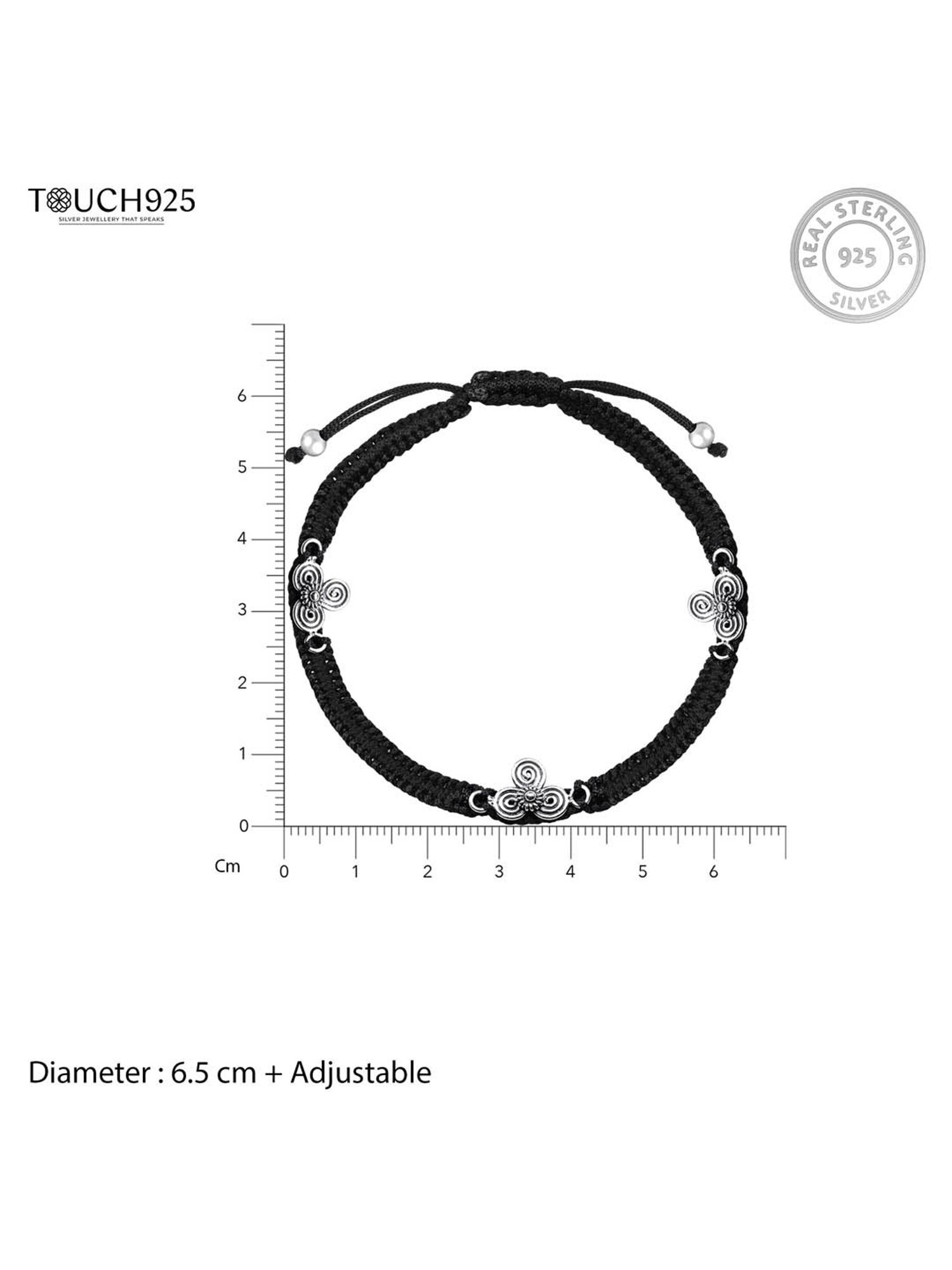 Silberry 92.5 Sterling Silver Isabelle Anklet