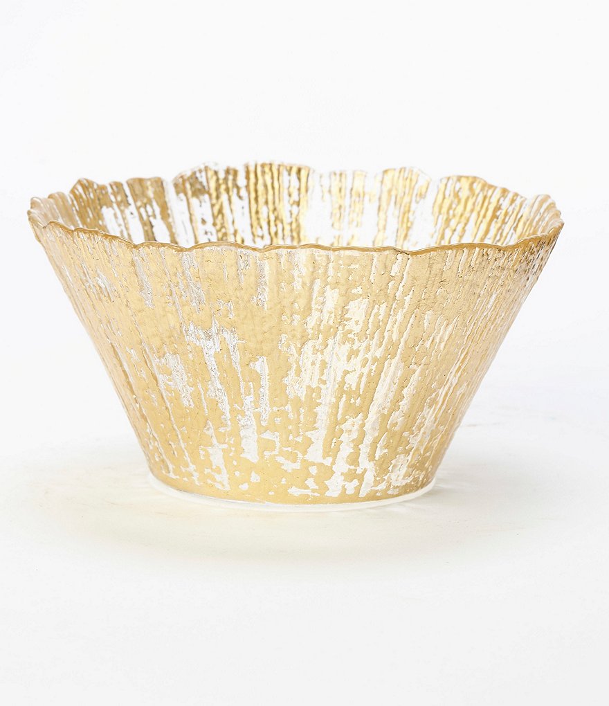 VIETRI Rufolo Glass Gold Small Deep Bowl