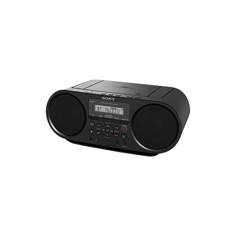 Portable Bluetooth Digital Tuner AMFM Radio Cd Player Mega Bass Reflex Stereo Sound System Plus FSM 6ft Aux Cable to Connect Any Ipod Iphone or Mp3 Digital Audio Player