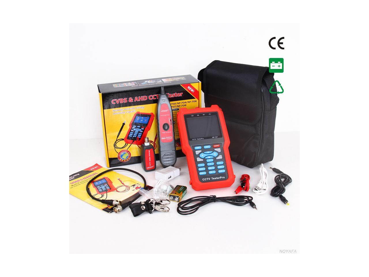 Multifunctional NF-707 Analog CVBS Signal RJ45 BNC and Metal Cable Length Optical Power Meter CCTV Cable Tester