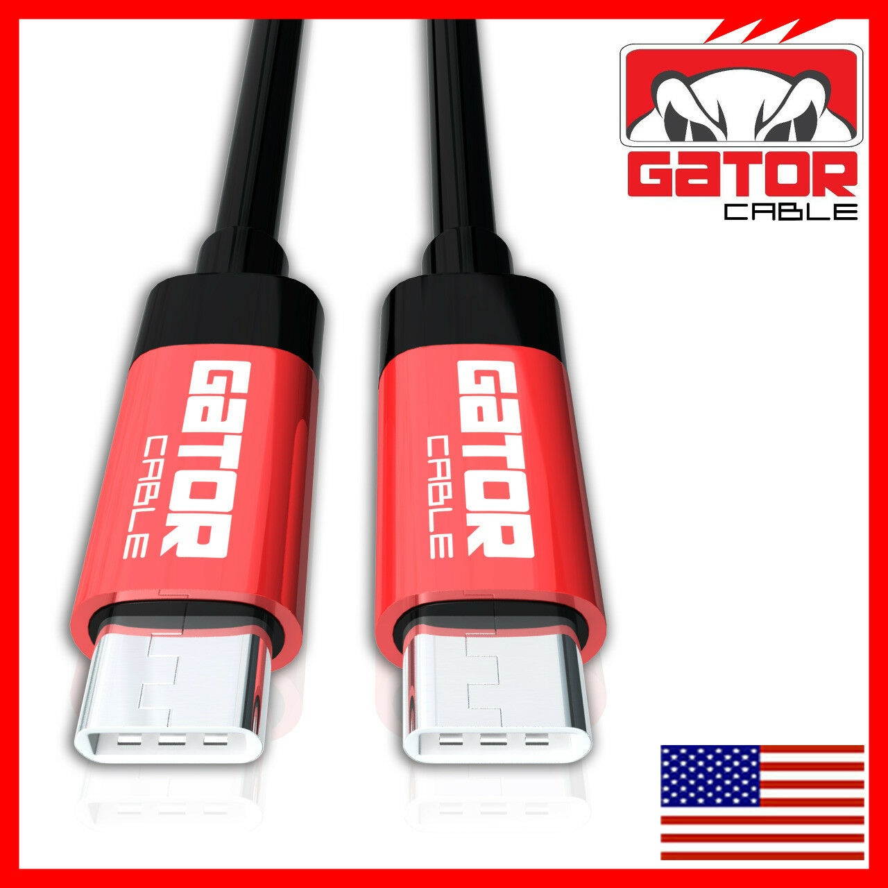 USB-C to USB-C 3.1 Male to Male Type-C Cable Fast Charger Charging Data Sync 6FT