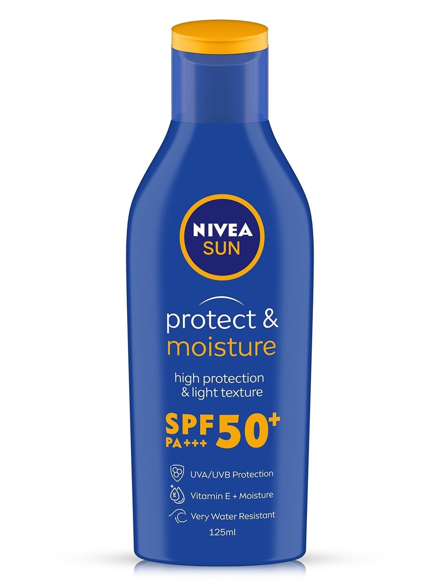 Nivea SPF 50, UVA & UVB Protection with Water Resistant Sunscreen for Men & Women - 125 ml