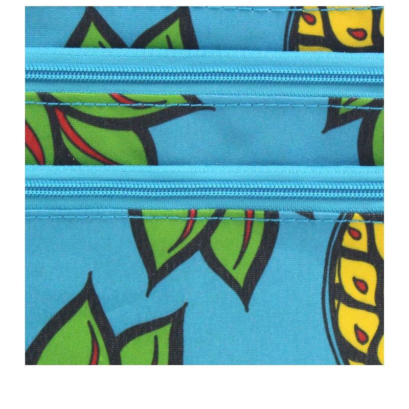 Zodaca Coin Purse Women Zipper Bag Key Wallet Pouch Clutch Key Card Holder - Blue Pineapple