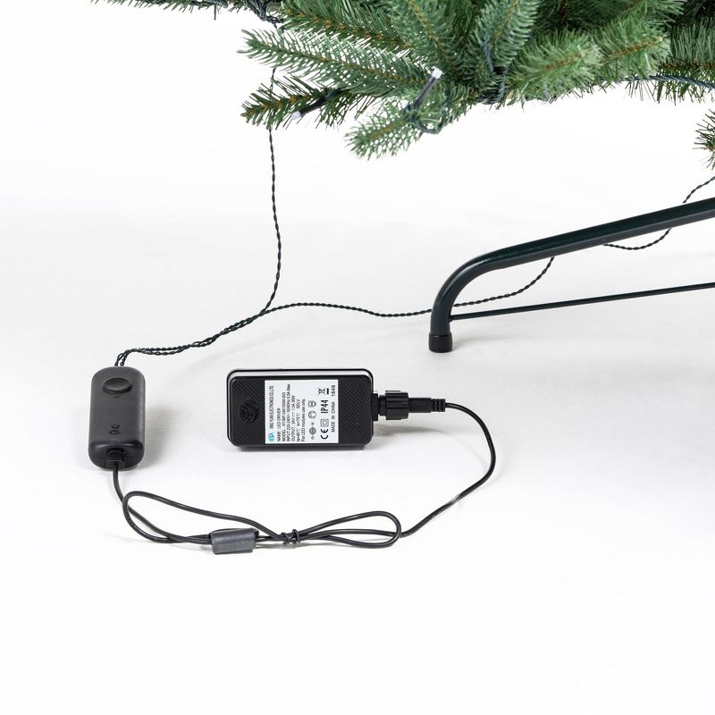 Twinkly 7.5 Foot Bluetooth Smart App Controlled 30,000 Hour 400 RGB + White LED Pre Lit Christmas Tree with Google Assistant and Alexa Compatibility