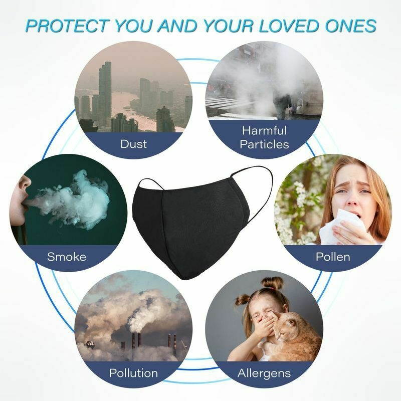 Large Cloth Face Mask Washable Cotton Reusable Fashion Mouth Cover Men Women USA