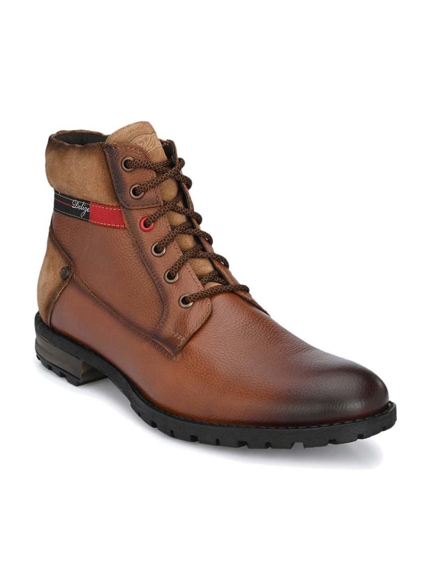 Delize Men's Tan Derby Boots