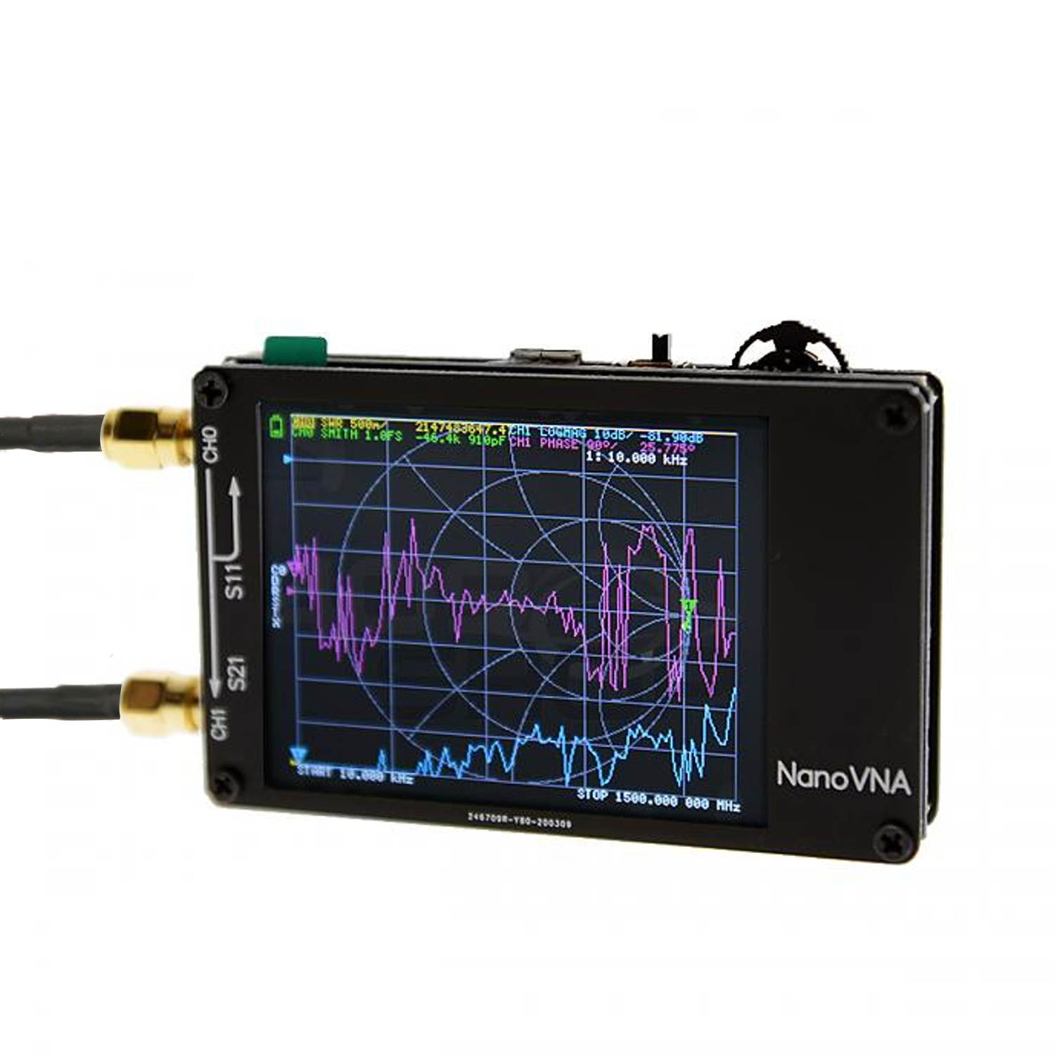 Surecom NanoVNA-H 50KHz~1.5GHz VNA 2.8inch LCD HF VHF UHF UV Vector Network Analyzer (0014-0168)