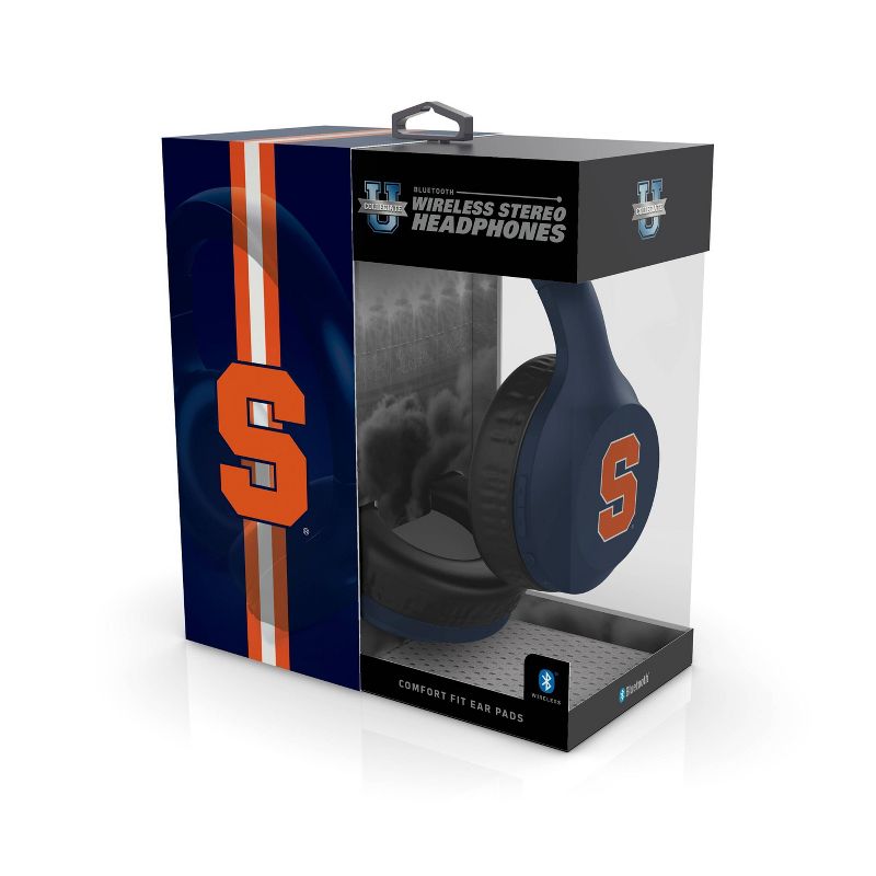 NCAA Syracuse Orange Wireless Bluetooth Over-Ear Headphones