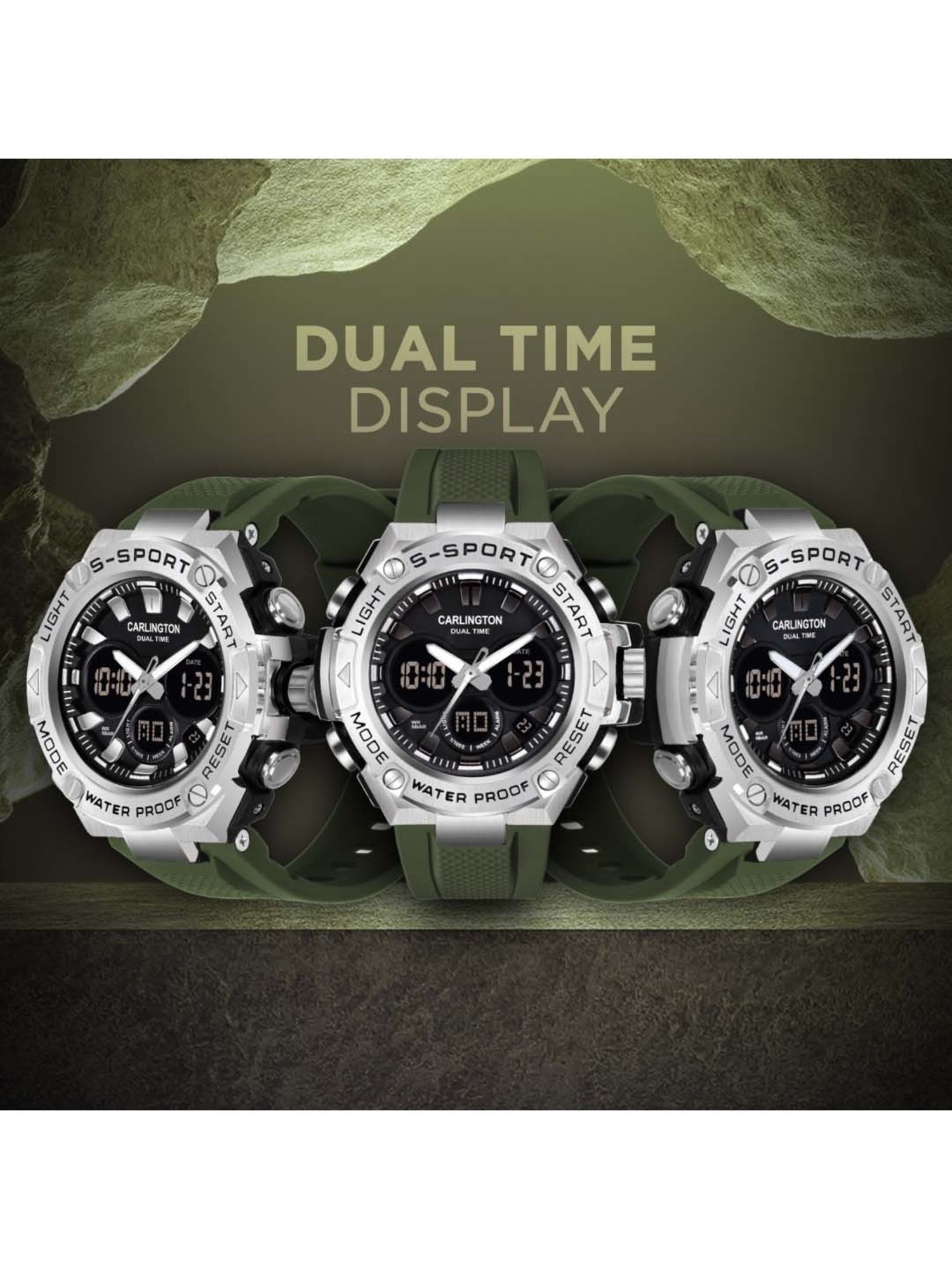 CARLINGTON Endurance 9107 Analog-Digital Watch for Men