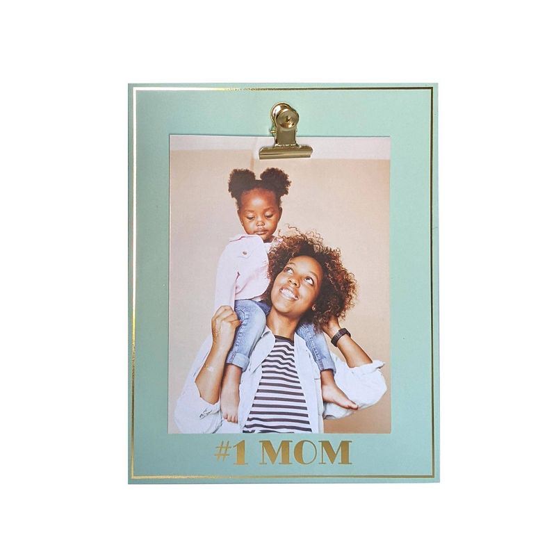 Paper Riot Co. 4" x 6" Mother's Day 'Number One Mom' Clip Single Image Frame
