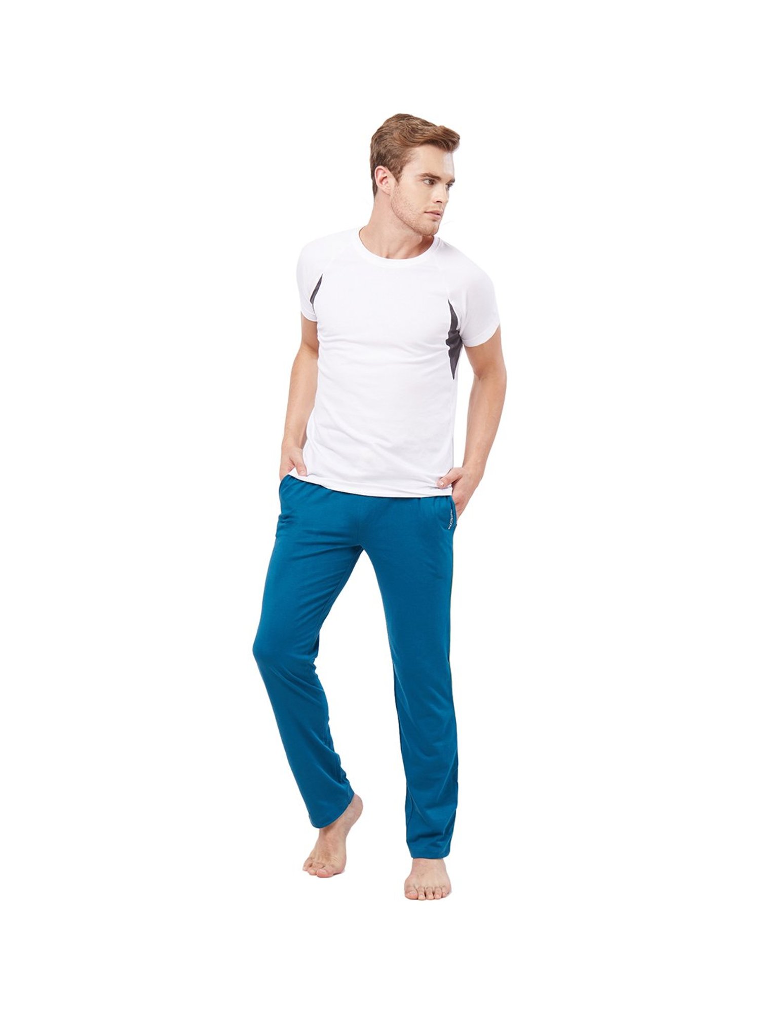 Fruit of the loom Blue Cotton Trackpants