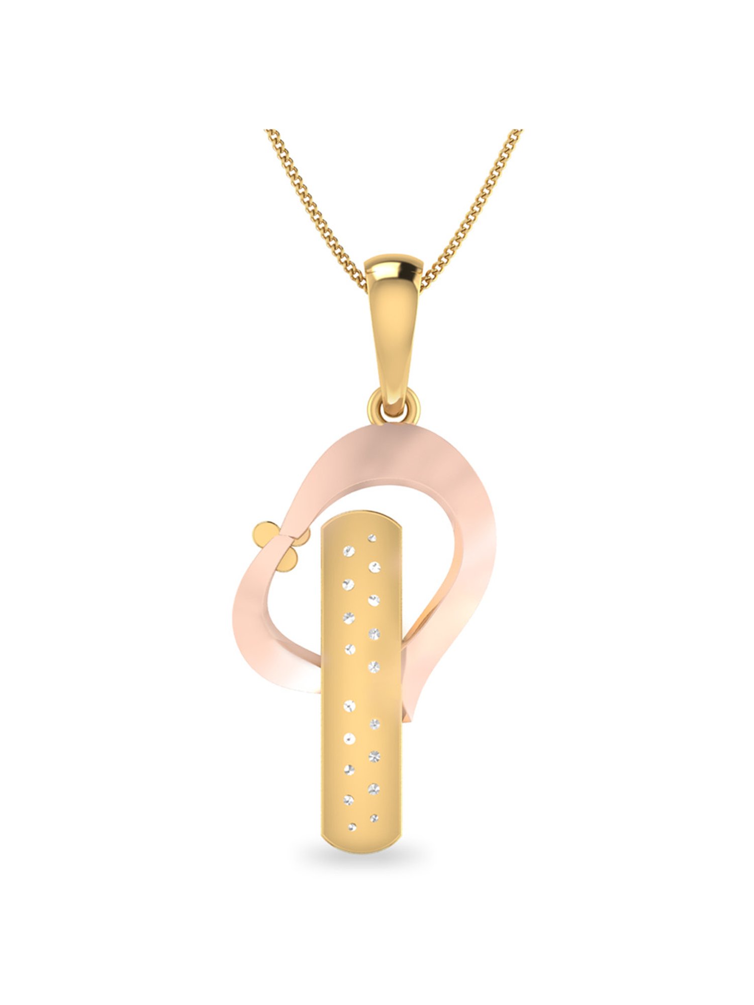 PC Jeweller Kearn 18k Gold Pendant without Chain for Women