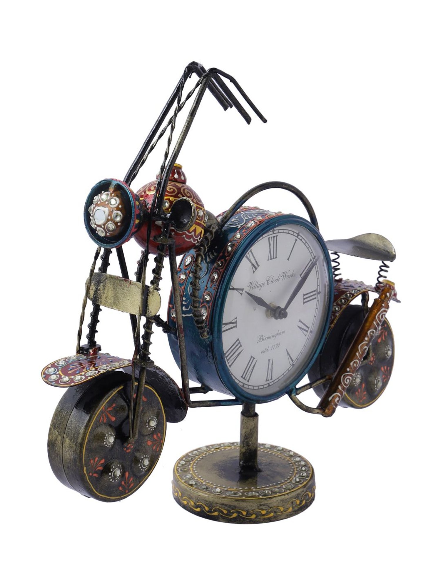 Aapno Rajasthan Red Bike Watch Showpiece