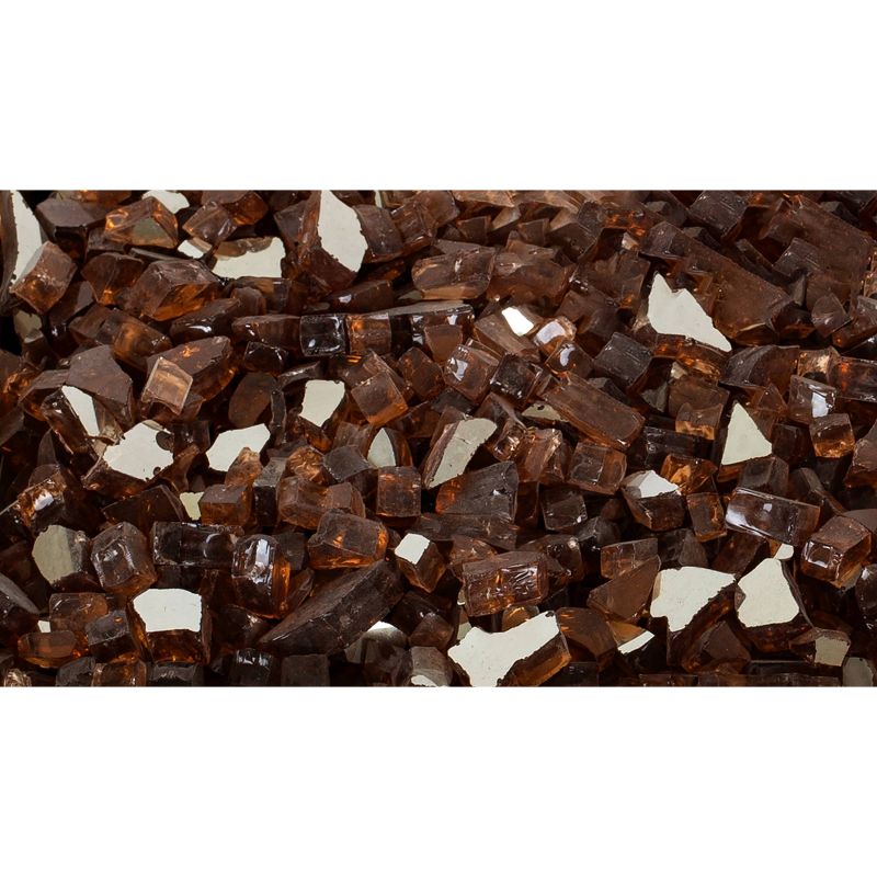 American Fireglass 10 LB Bag 1/2 Inch Reflective Fireplace & Firepit Fire Glass, Copper