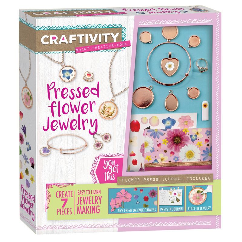 Craftivity Pressed Flower Jewelry Craft Kit - Faber-Castell