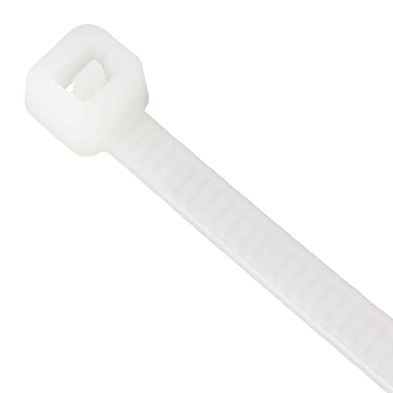 ZipIts Cable Ties 8 Inch 40 Lb Standard Duty Zip Ties 100 Pieces Natural UL Listed Contractor Quality Industrial Strength