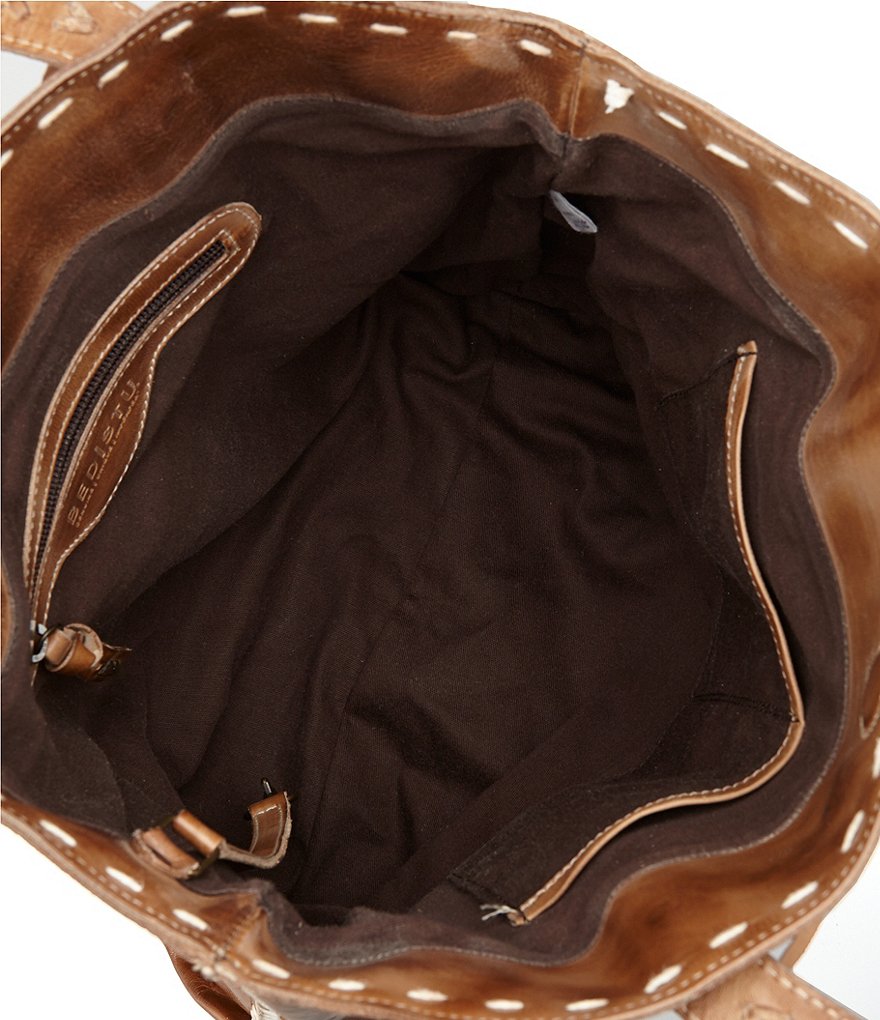 Bed Stu Barra Whipstitch Tanned Leather Tote Bag