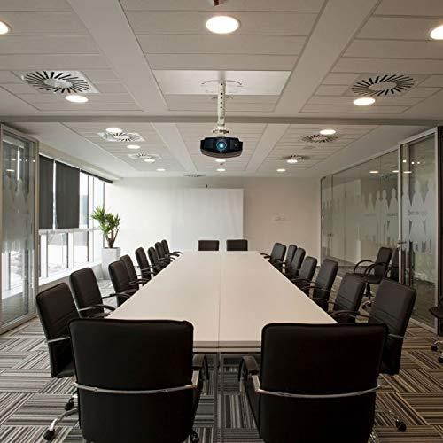 Atdec TH-WH-PJ-CM Height Adjustable Ceiling Projector Mount for Displays up to 33-Pound, White
