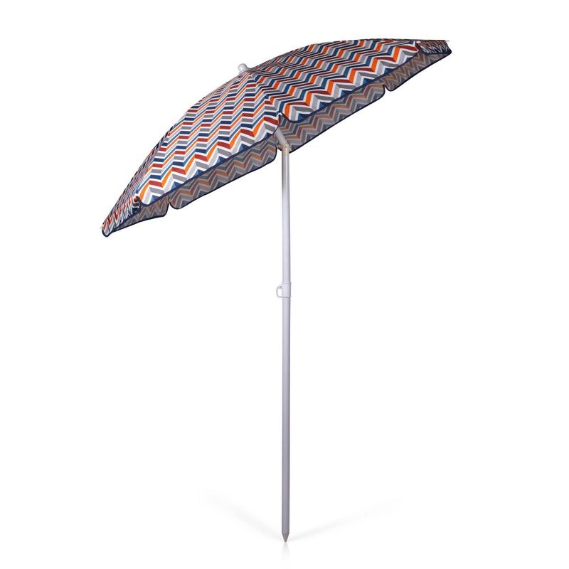 Picnic Time 5.5'  Beach Stick Umbrella - multi