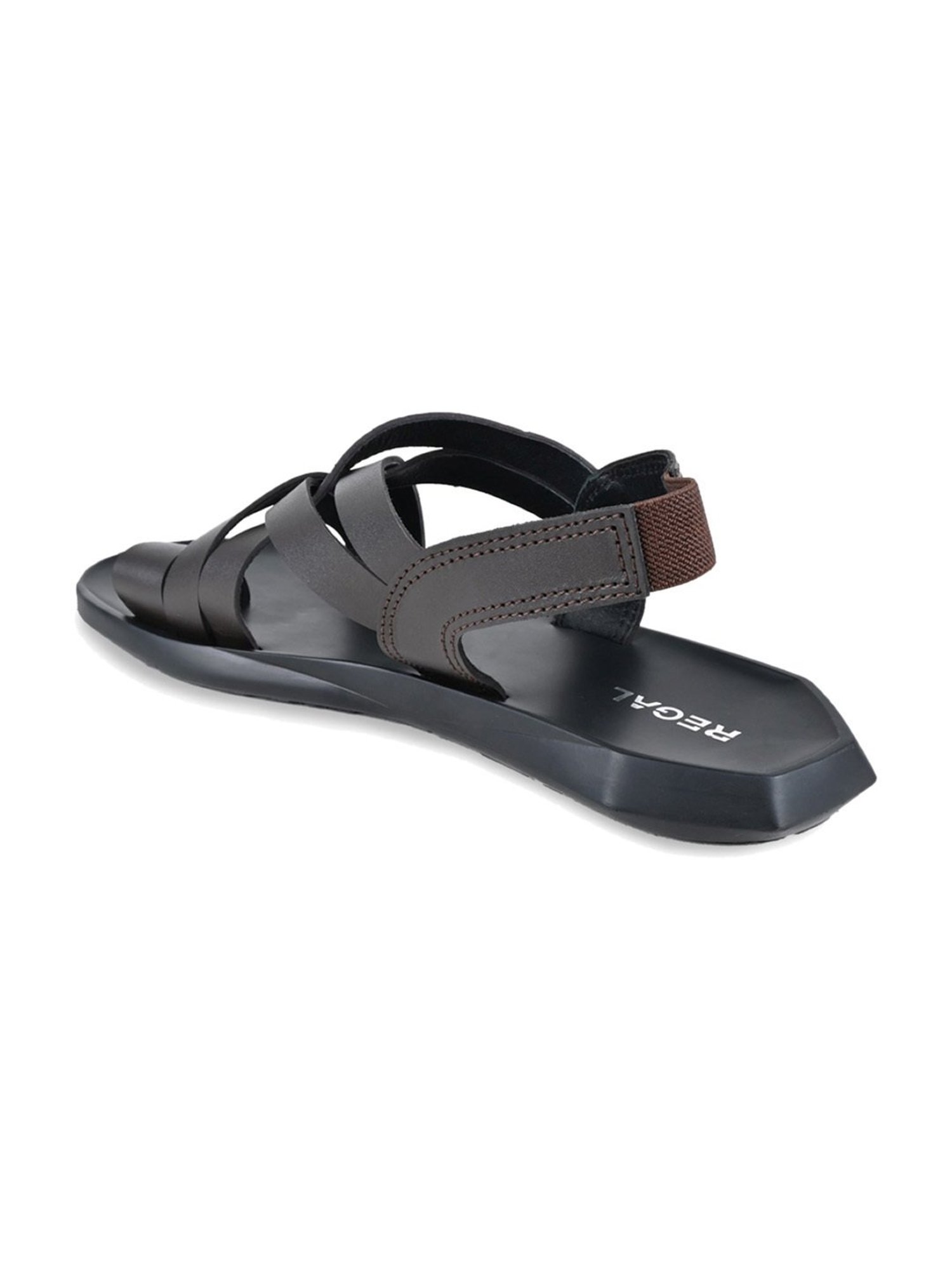 Regal Men's Brown Sling Back Sandals