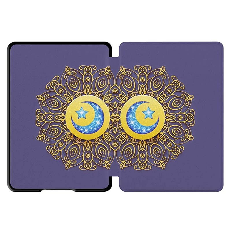 Painting Case for Allnew Kindle Paperwhite 10th Gen 2018 Release onlyWill Not fit Prior Gen Kindle Devices Star Moon Totem