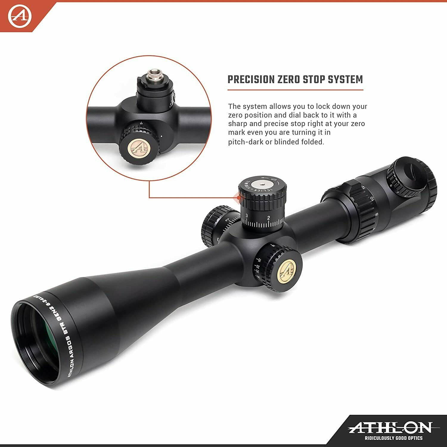 Athlon Optics Argos BTR Gen 2 6-24x50 APMR FFP IR MIL Direct Dial Riflescope