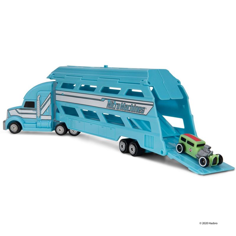 Micromachines Mini Vehicle Hauler - Blue