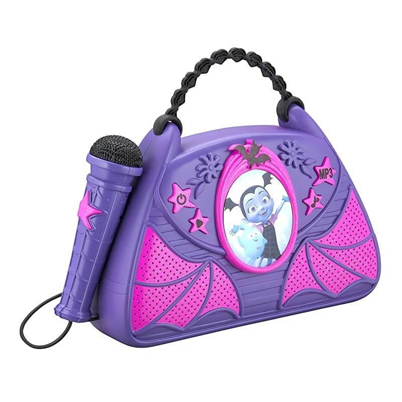 Sing Along Boombox with Real Working Microphone Built in Music and Can Connect to MP3 Player for Halloween