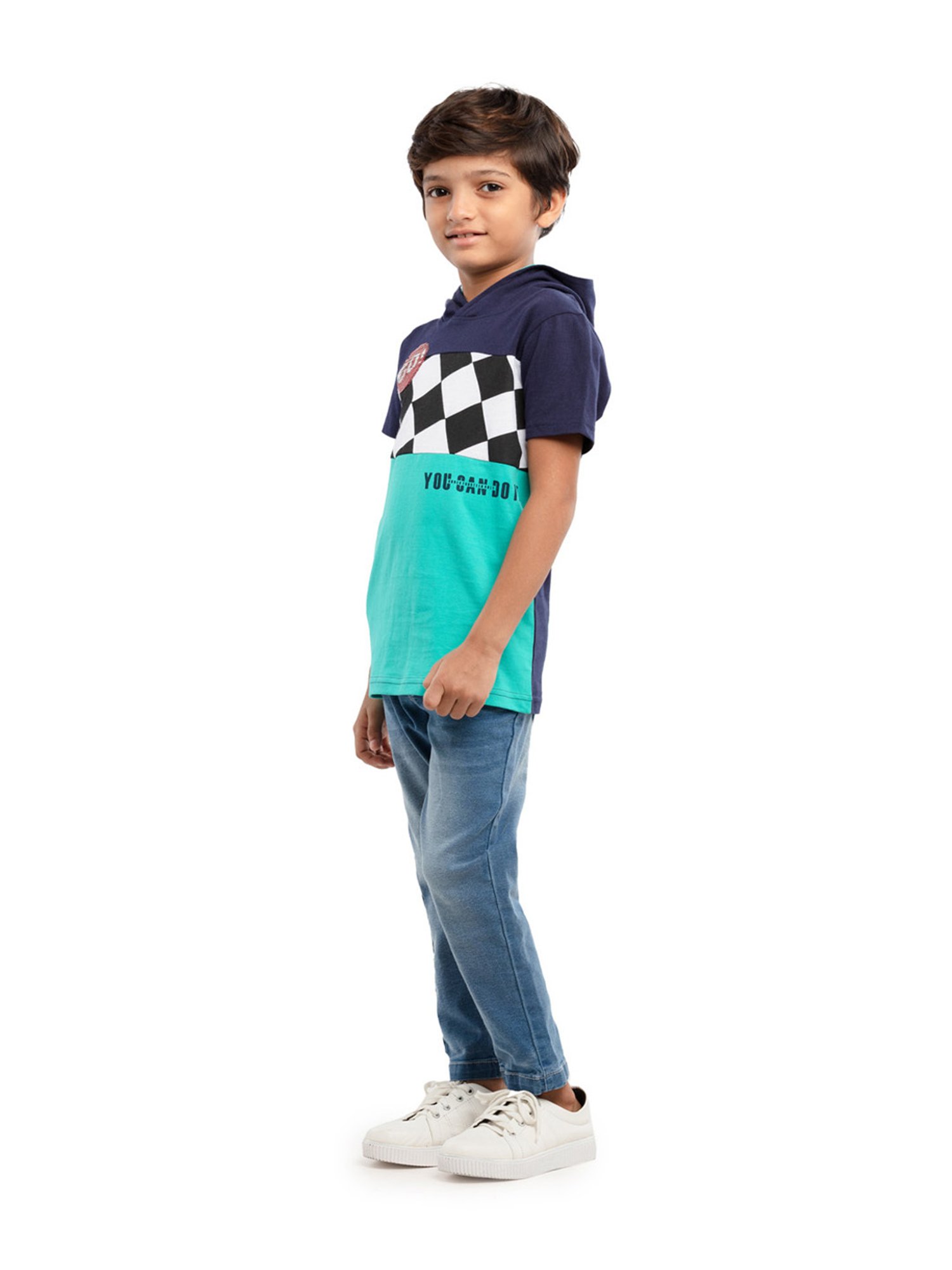 Under Fourteen Only Kids Multicolor Printed T-Shirt