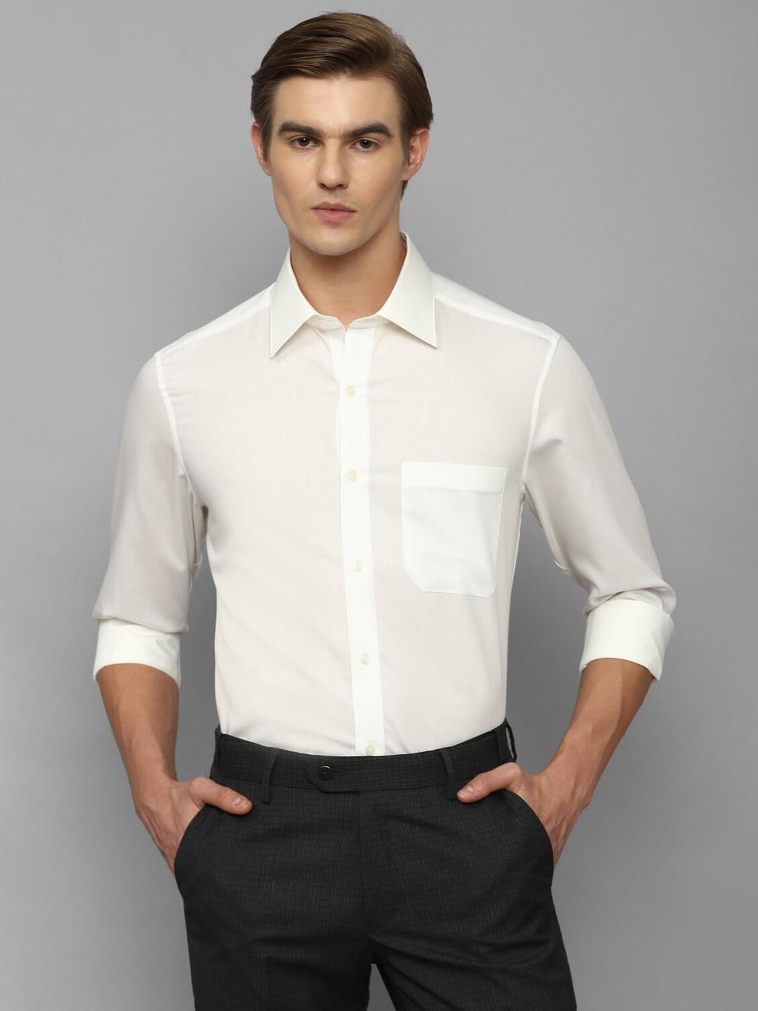 Arrow Sport Dark Green Cotton Slim Fit Shirt