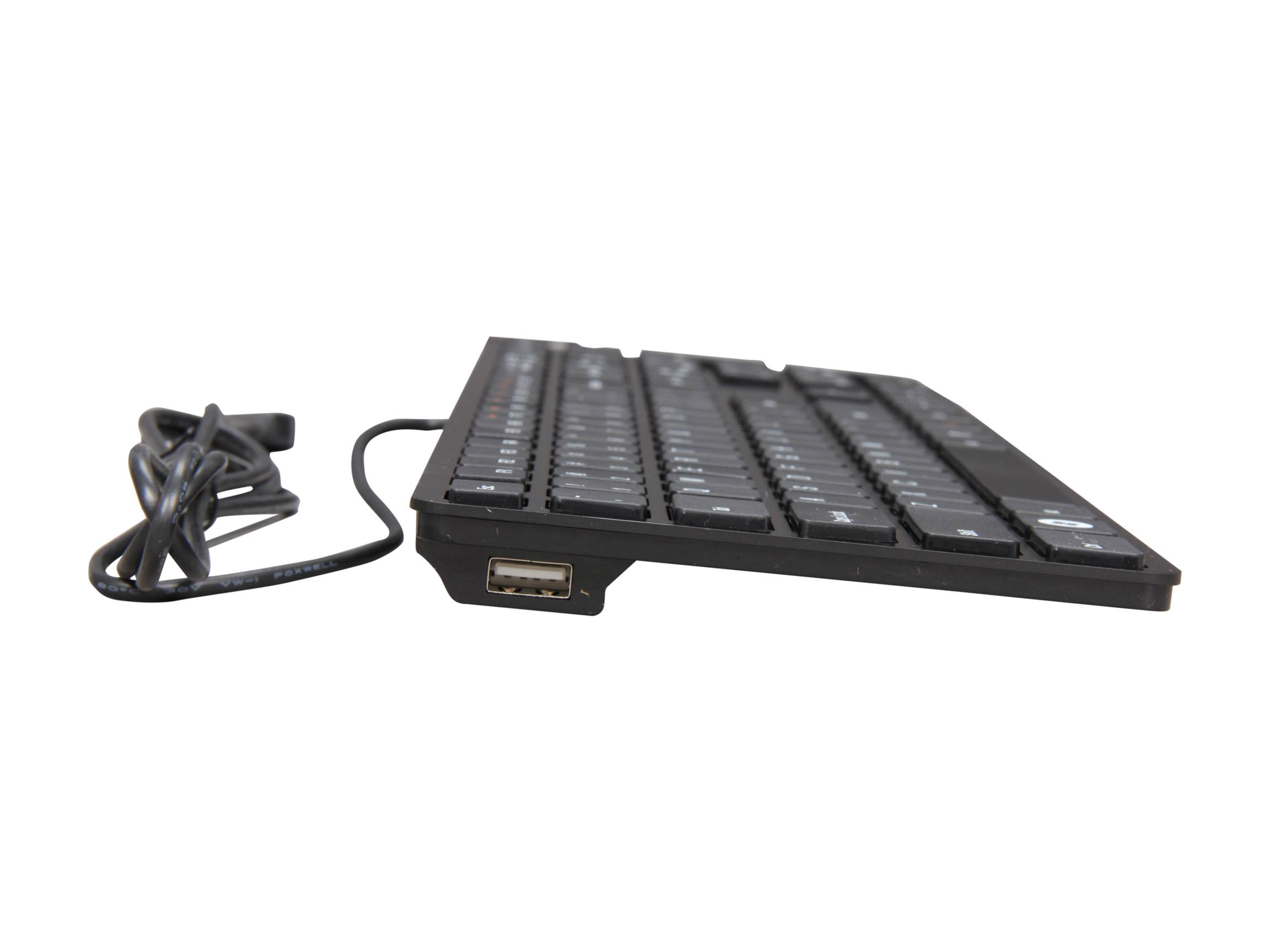 i-rocks KR-6402-BK Black Wired Aluminum X-Slim Keyboard for PC