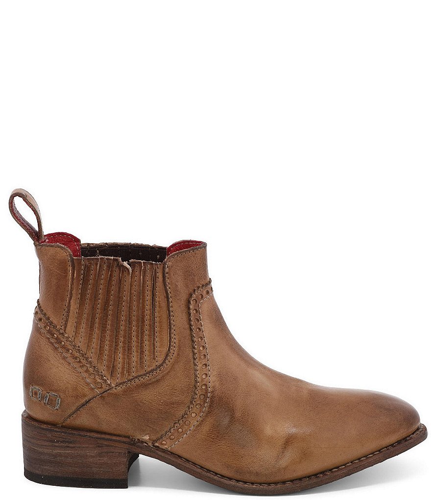 Bed Stu Ellice Leather Chelsea Block Heel Booties