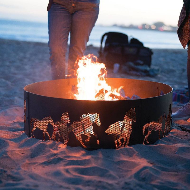 Decorative Fire Ring Horses - Blue Sky Outdoor Living
