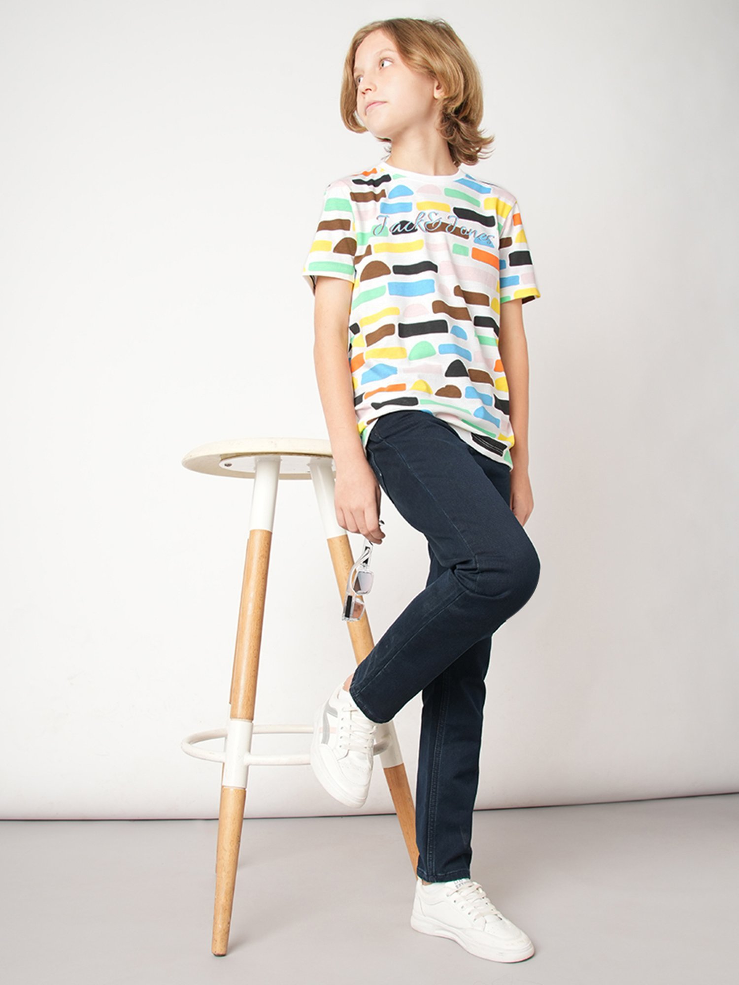 Jack & Jones Junior Multicolor Printed T-Shirt