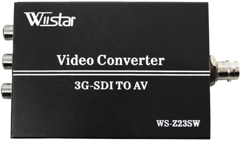 Wiistar 3G SDI to AV Converter BNC to RCA Audio Scaler Support Convert HD-SDI,3G-SDI Signal for TV