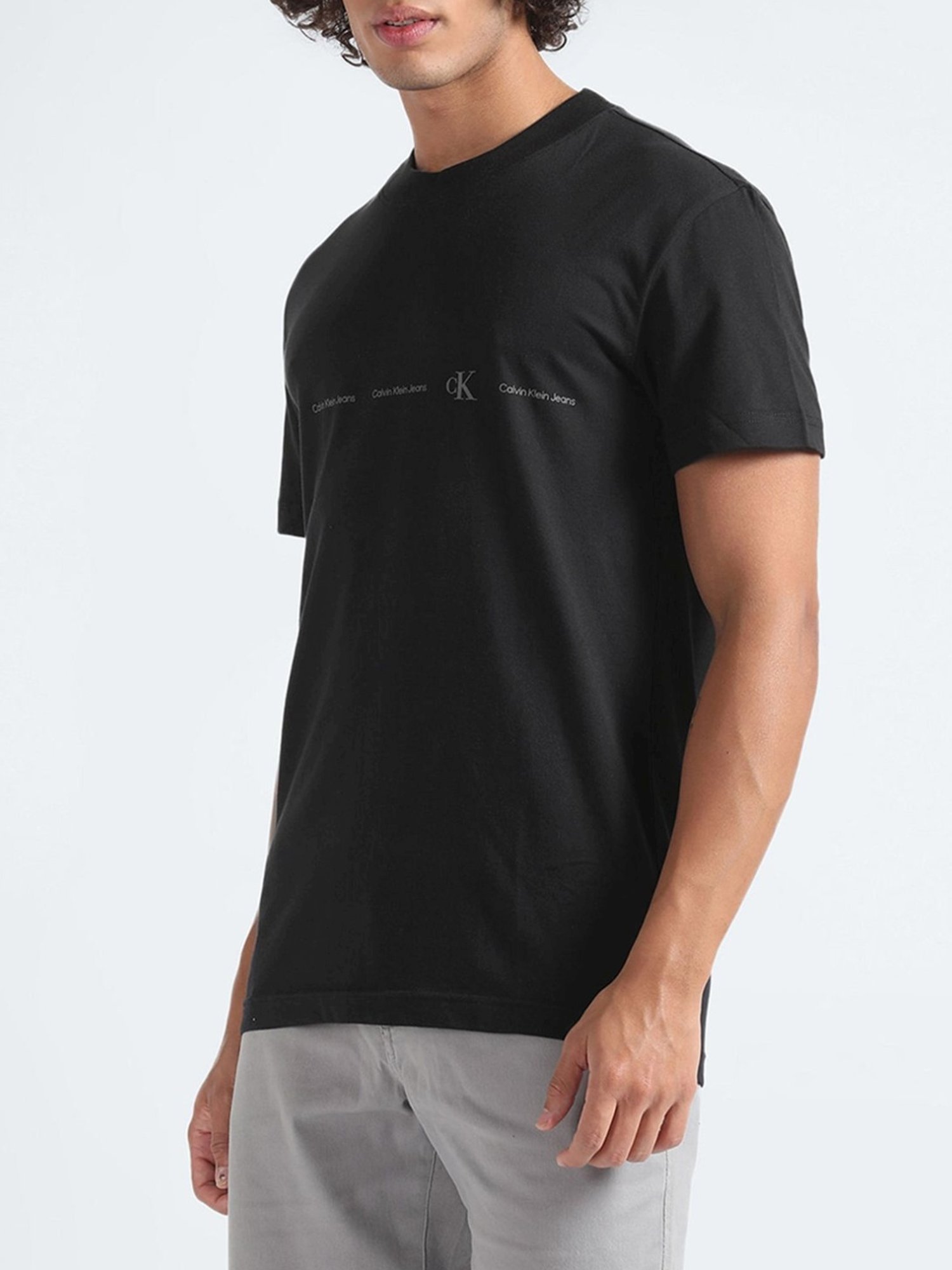 Calvin klein Jeans Black Logo Regular Fit T-Shirt