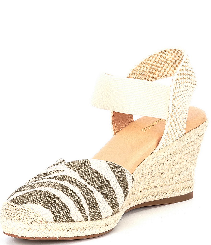 Alex Marie Palmari Zebra Print Espadrille Wedges