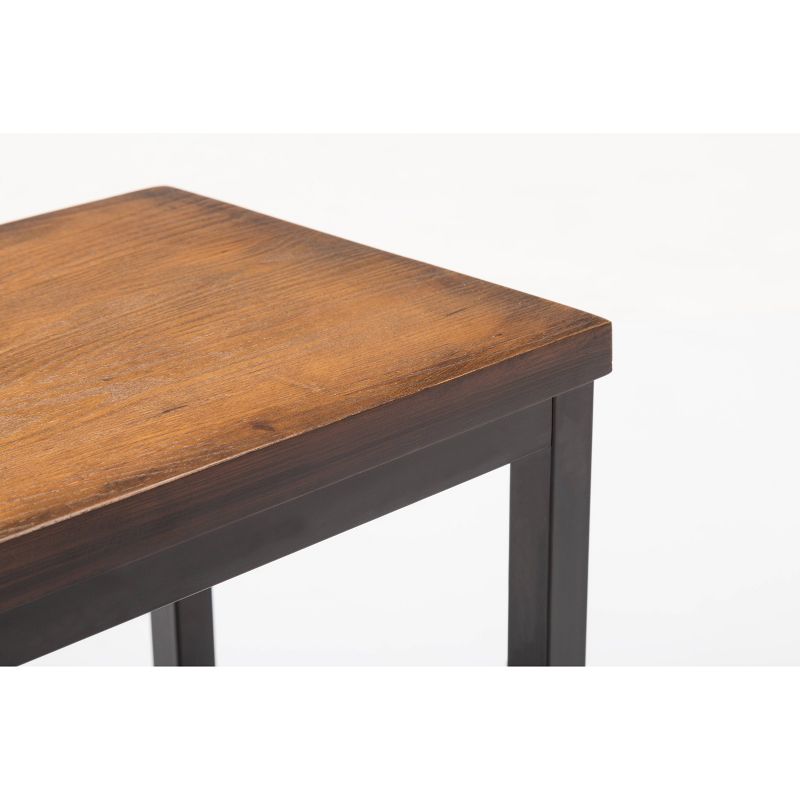 42" Americano Dining Bench Natural/Black - Boraam