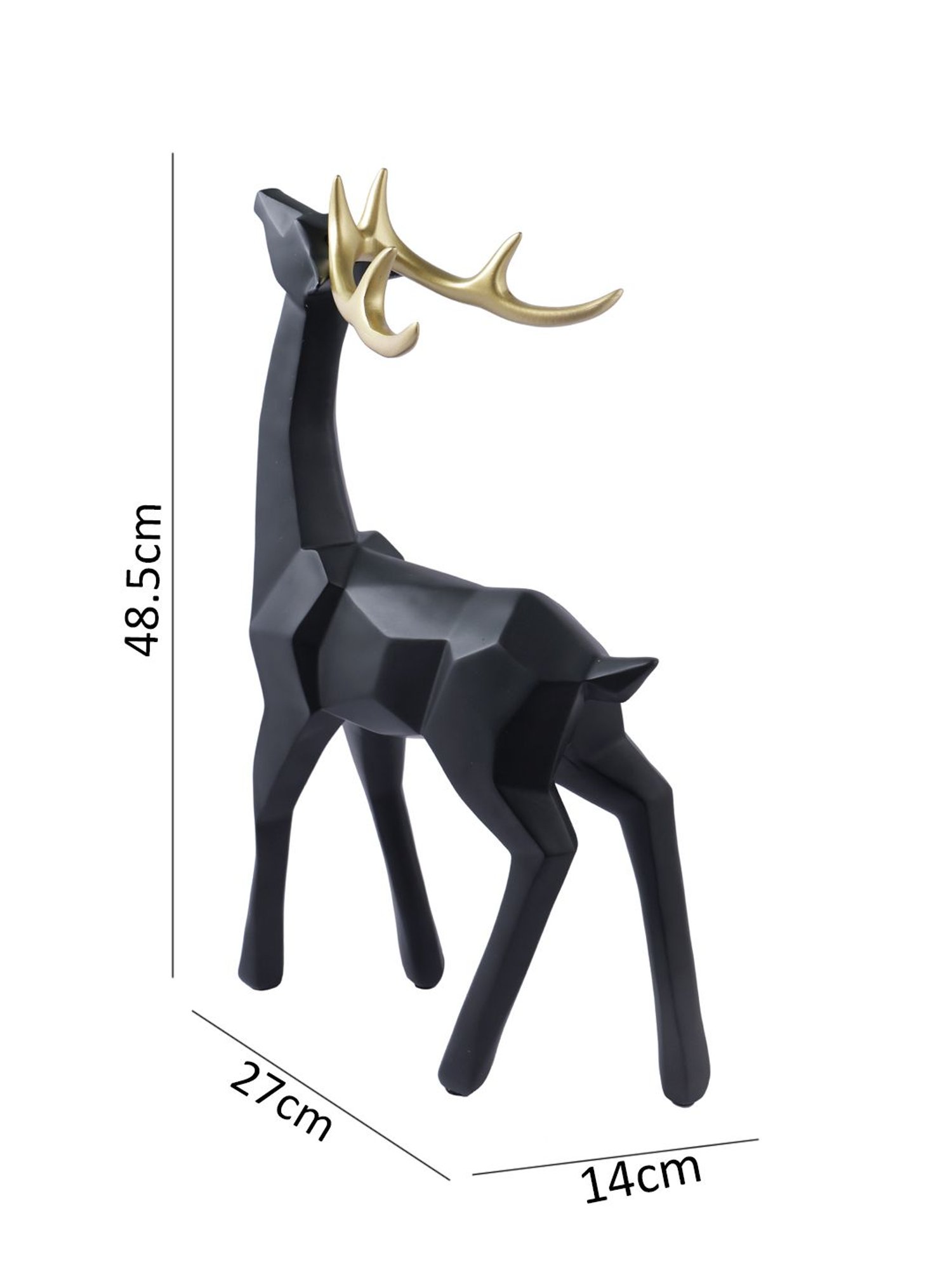 Tayhaa Black & White Black & White Reindeers Figurine