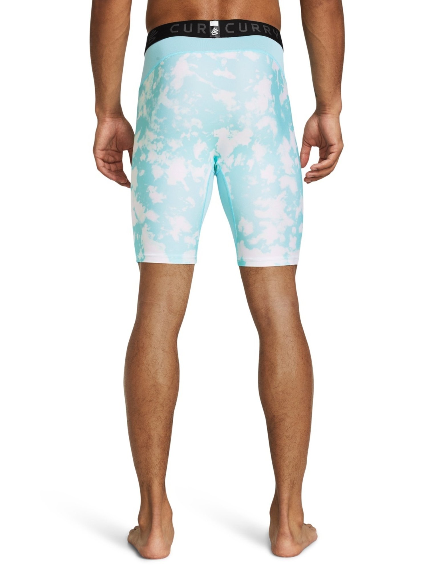 Under Armour Blue Fitted Printed Sports Capris