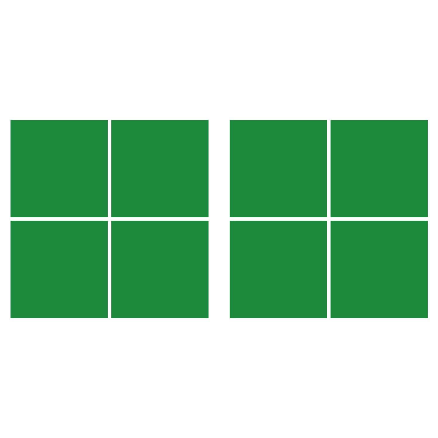 LiteMark 5.5 Inch Golden Yellow Square Decals - Pack of 8